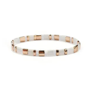 Gold & White Bracelet