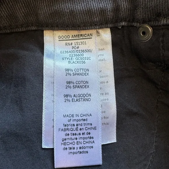 Good American Cut Off Shorts