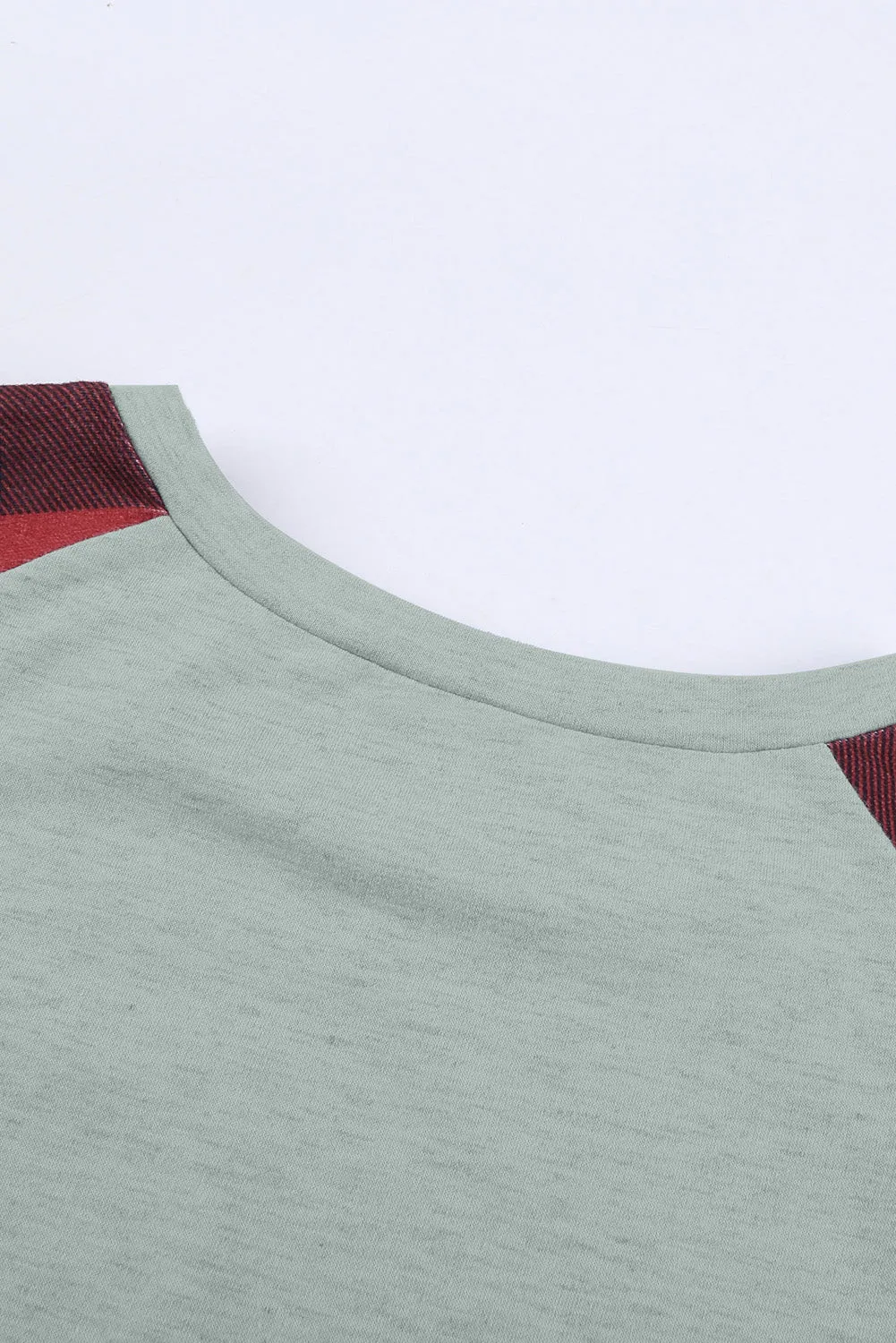 Gray Buffalo Plaid Long Sleeve Sweatshirt