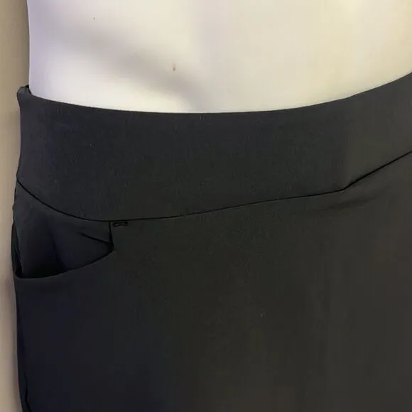 Greg Norman Black Women’s Pull-On Athletic Skort with Built-In Shorts- XL