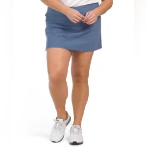 Greyson Phoenix Skirt With Shortie Women’s XL Golf Skort‎ Blue Zipper Pocket NWT
