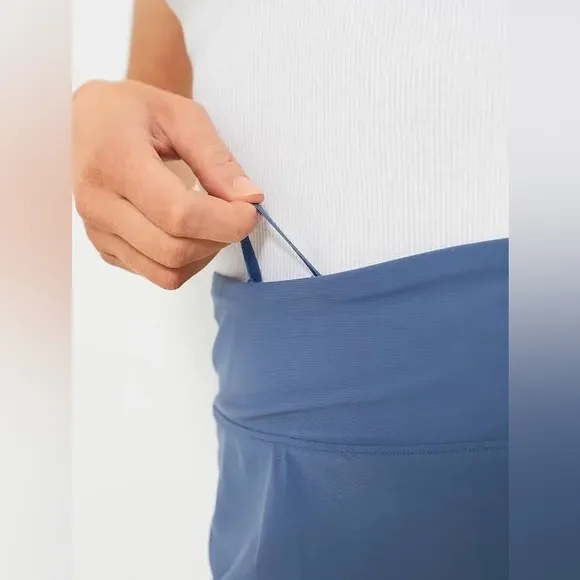 Greyson Phoenix Skirt With Shortie Women’s XL Golf Skort‎ Blue Zipper Pocket NWT