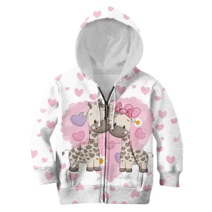 happy giraffe Kid Custom Cosplay Hoodies T-shirt Apparel