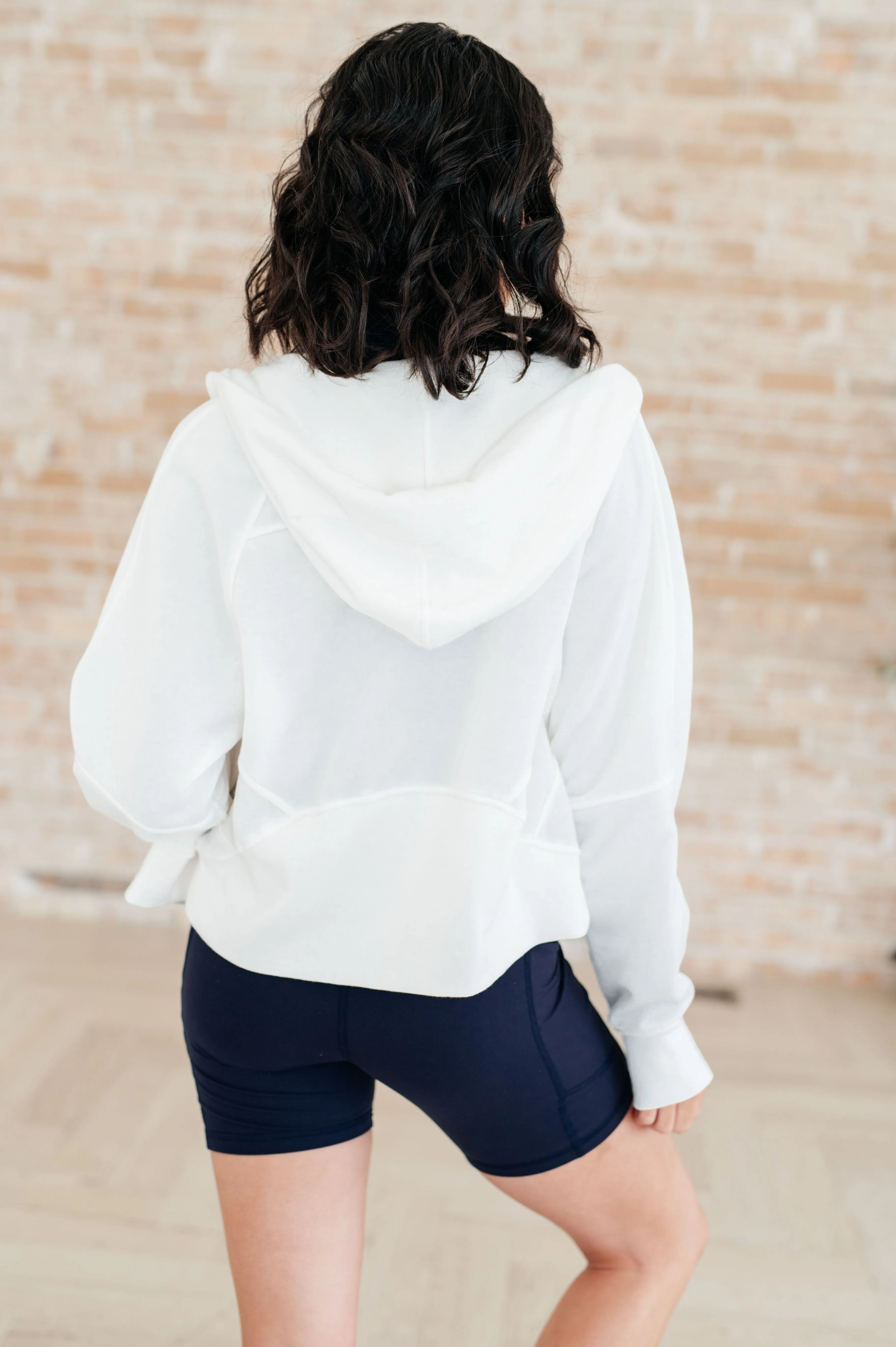 Hazel Blues® |  Sun or Shade Zip Up Jacket in Off White