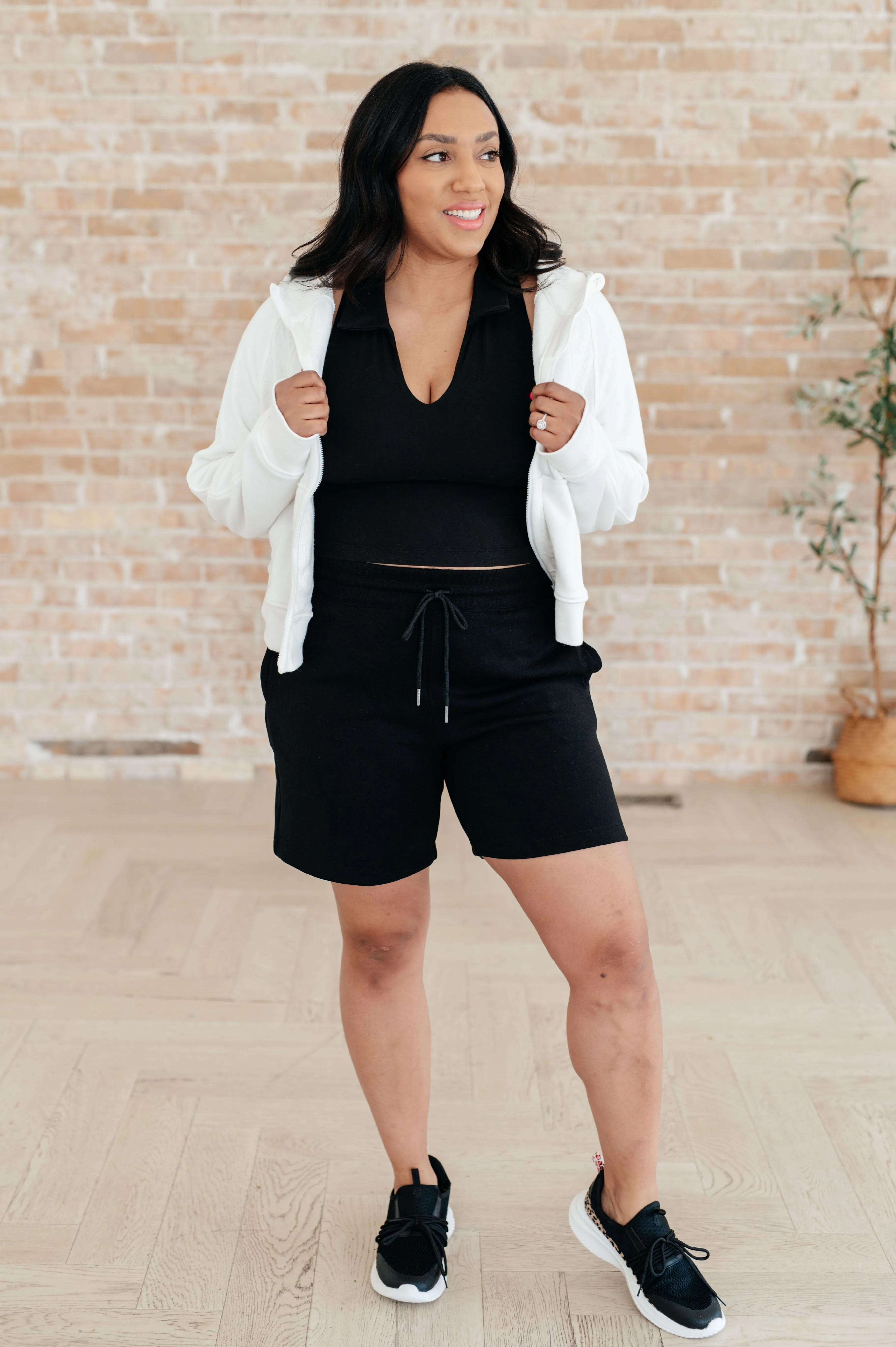 Hazel Blues® |  Sun or Shade Zip Up Jacket in Off White