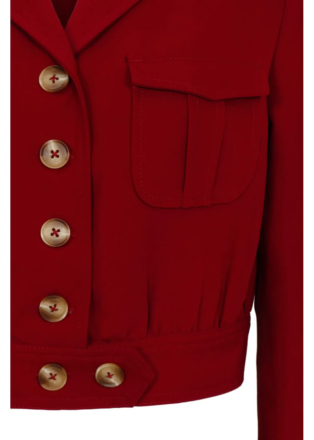 Hell Bunny Ravenwood 40's Jasje Donker Rood