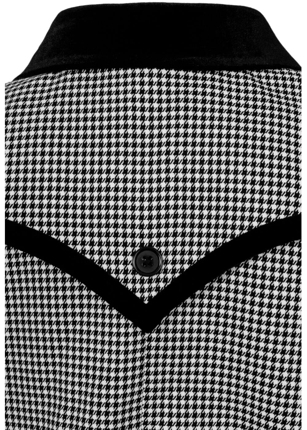 Hell Bunny Teddy Houndstooth 40's Jasje Grijs