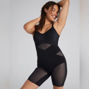 HoneyLove Mid-Thigh Bodysuit All In One Sculpting Garment Shapewear Super Power