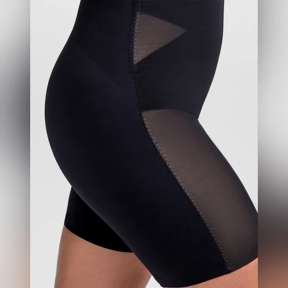 HoneyLove Mid-Thigh Bodysuit All In One Sculpting Garment Shapewear Super Power