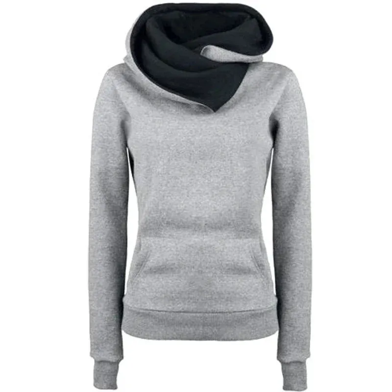 Hoodies Women Tracksuit Solid Color Fashion Long Sleeve Pullovers Christmas Casual Warm Hooded Sweatshirts Tops