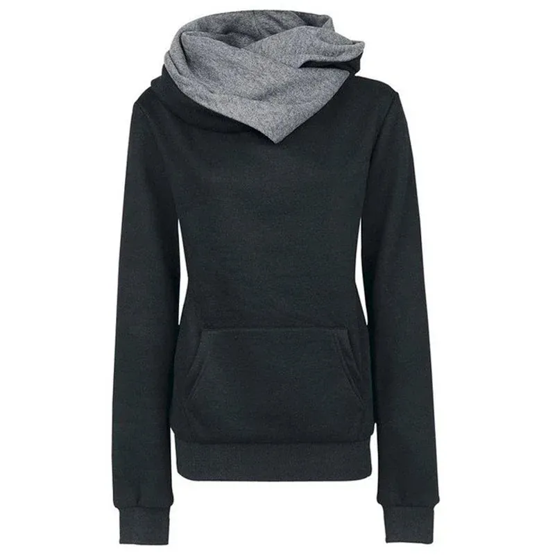 Hoodies Women Tracksuit Solid Color Fashion Long Sleeve Pullovers Christmas Casual Warm Hooded Sweatshirts Tops