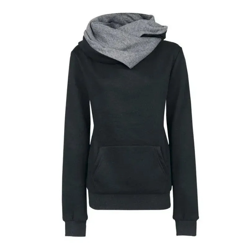 Hoodies Women Tracksuit Solid Color Fashion Long Sleeve Pullovers Christmas Casual Warm Hooded Sweatshirts Tops