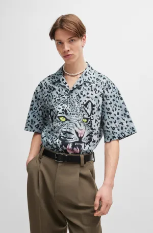 HUGO Casual Shirts Oversize Fit in Cotton - EGEENO 10261074 01-50519646
