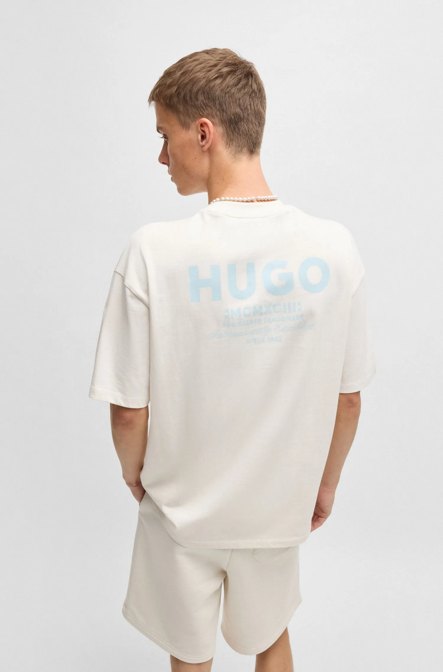HUGO T-Shirts Loose Fit in Cotton - NALONO 10250555 01-50509776
