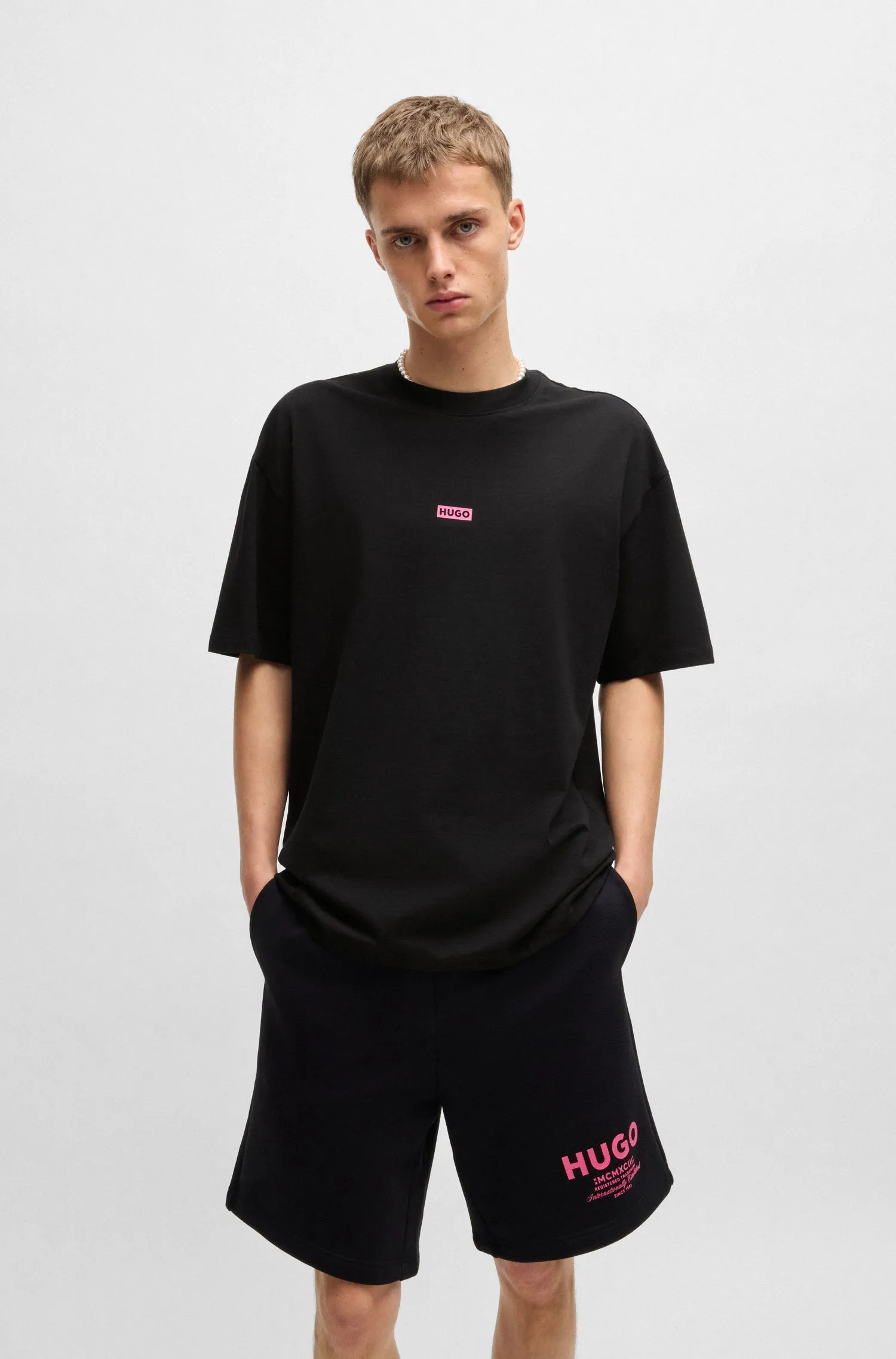 HUGO T-Shirts Loose Fit in Cotton - NALONO 10250555 01-50509776