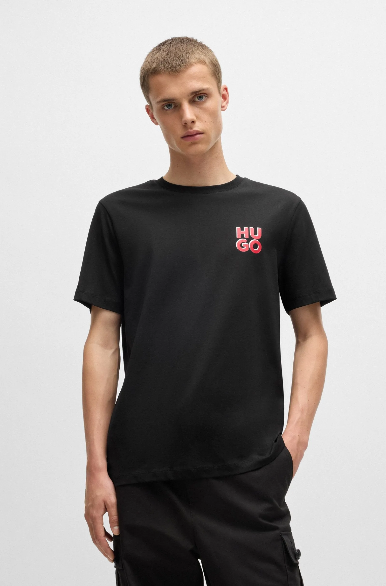 HUGO T-Shirts Regular Fit in Cotton - DIMONITI 10261710 01-50522434