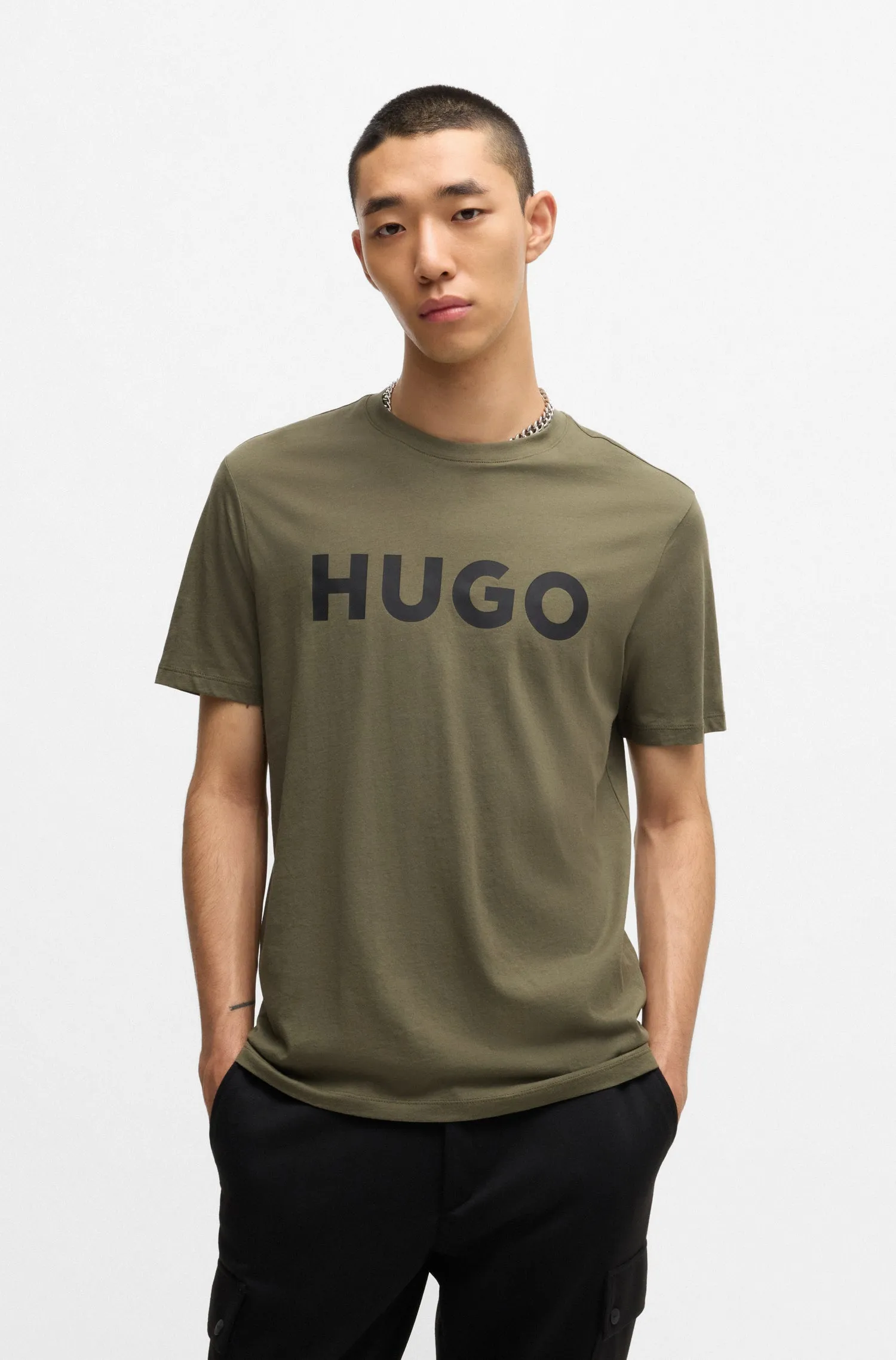 HUGO T-Shirts Regular Fit in Cotton - DULIVIO 10229761 01-50467556