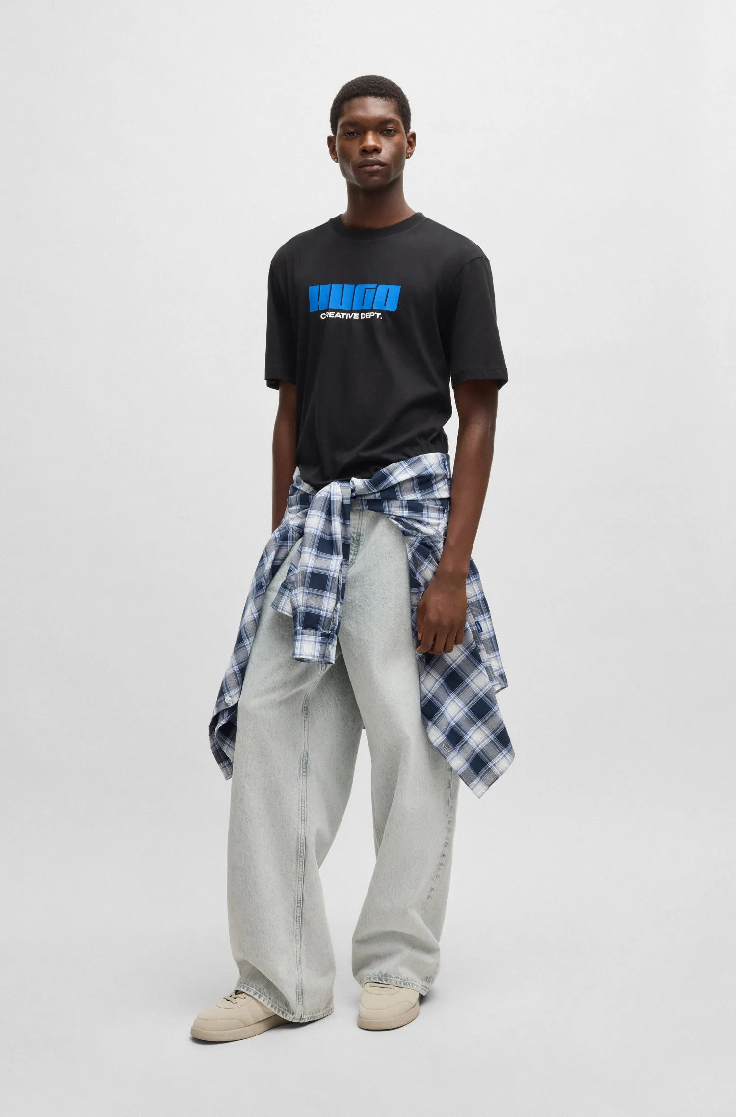 HUGO T-Shirts Regular Fit in Cotton - NEWROMI 10262283 01-50542934
