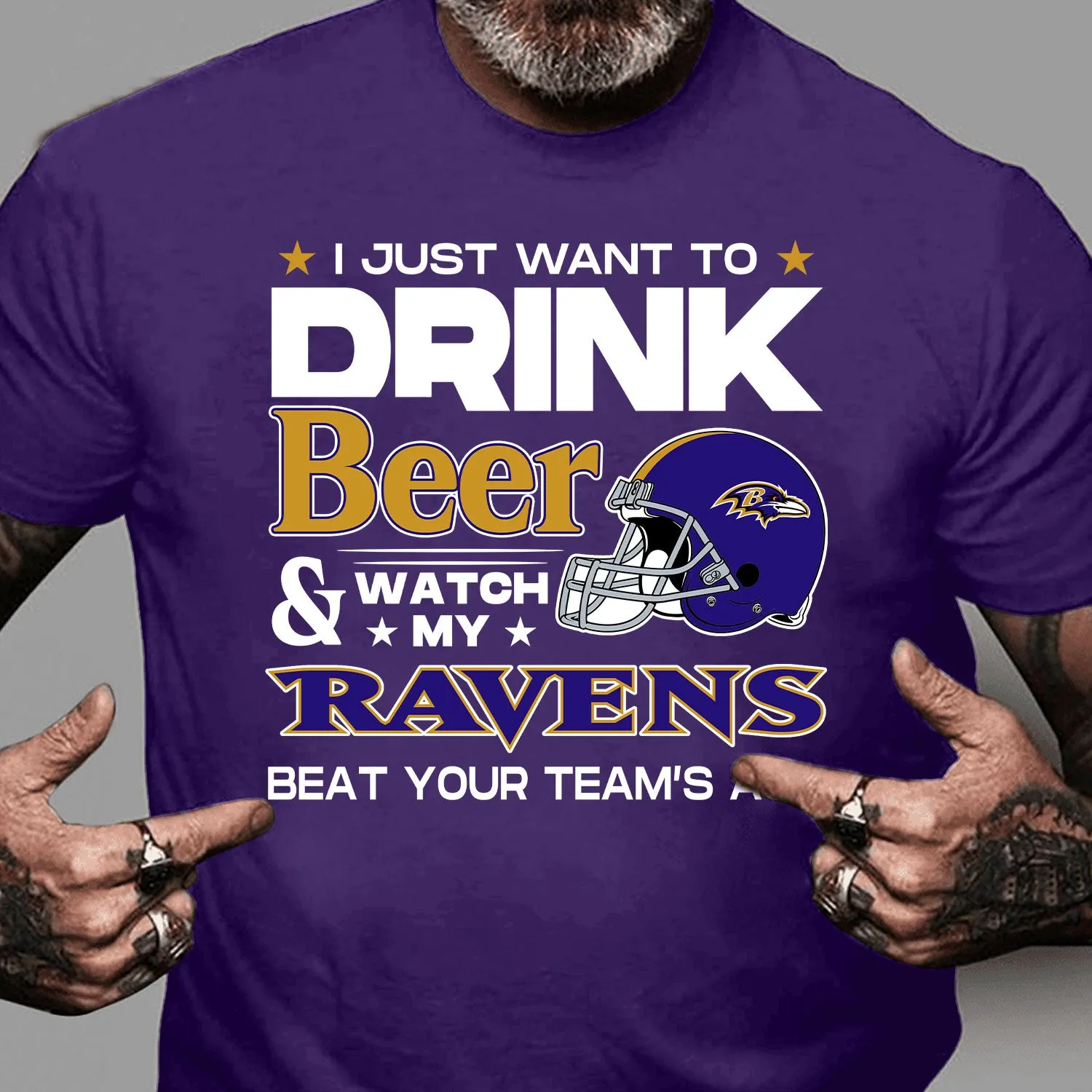 I Just Want To Drink And Watch My Team Shirt - BTMRV