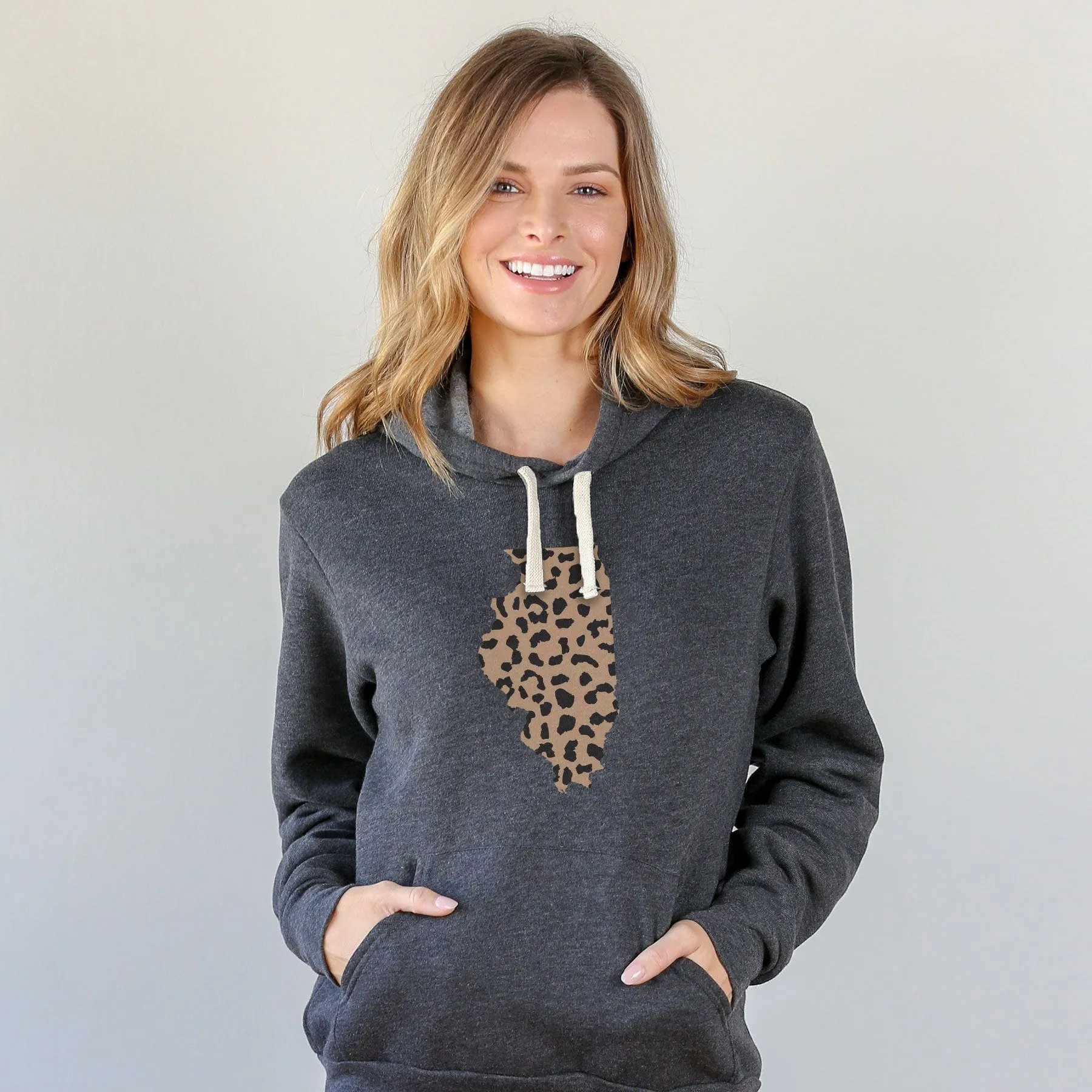 Illinois Leopard Pattern Hoodie
