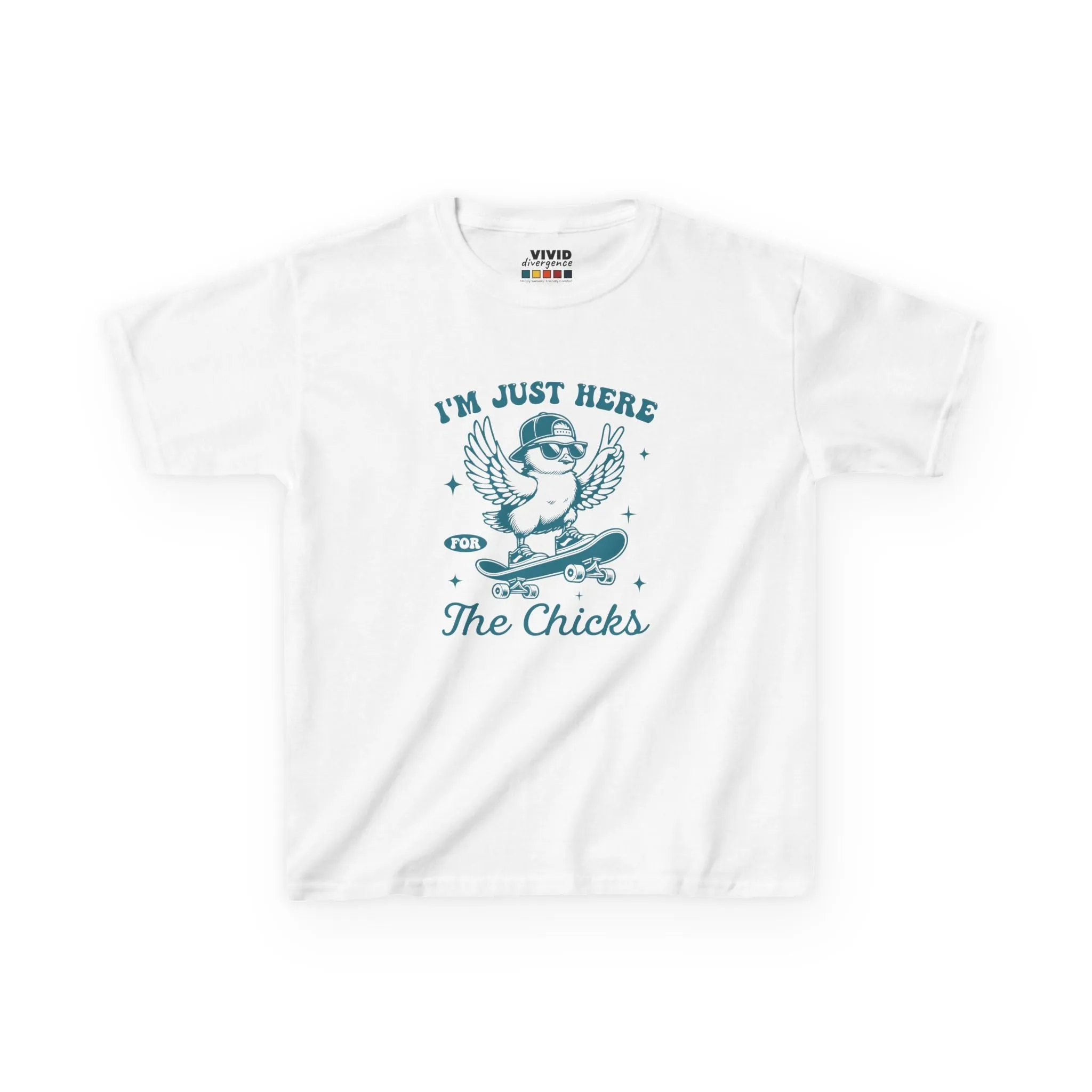 Im Just Here For The Chicks KIDS T-Shirt