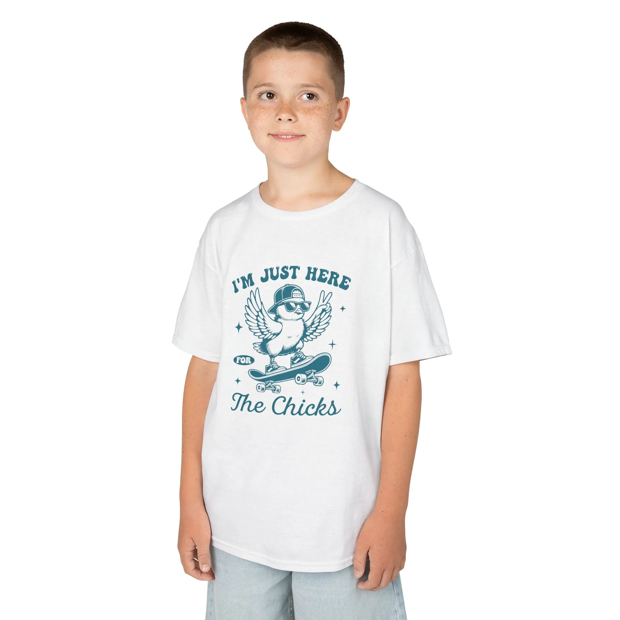 Im Just Here For The Chicks KIDS T-Shirt