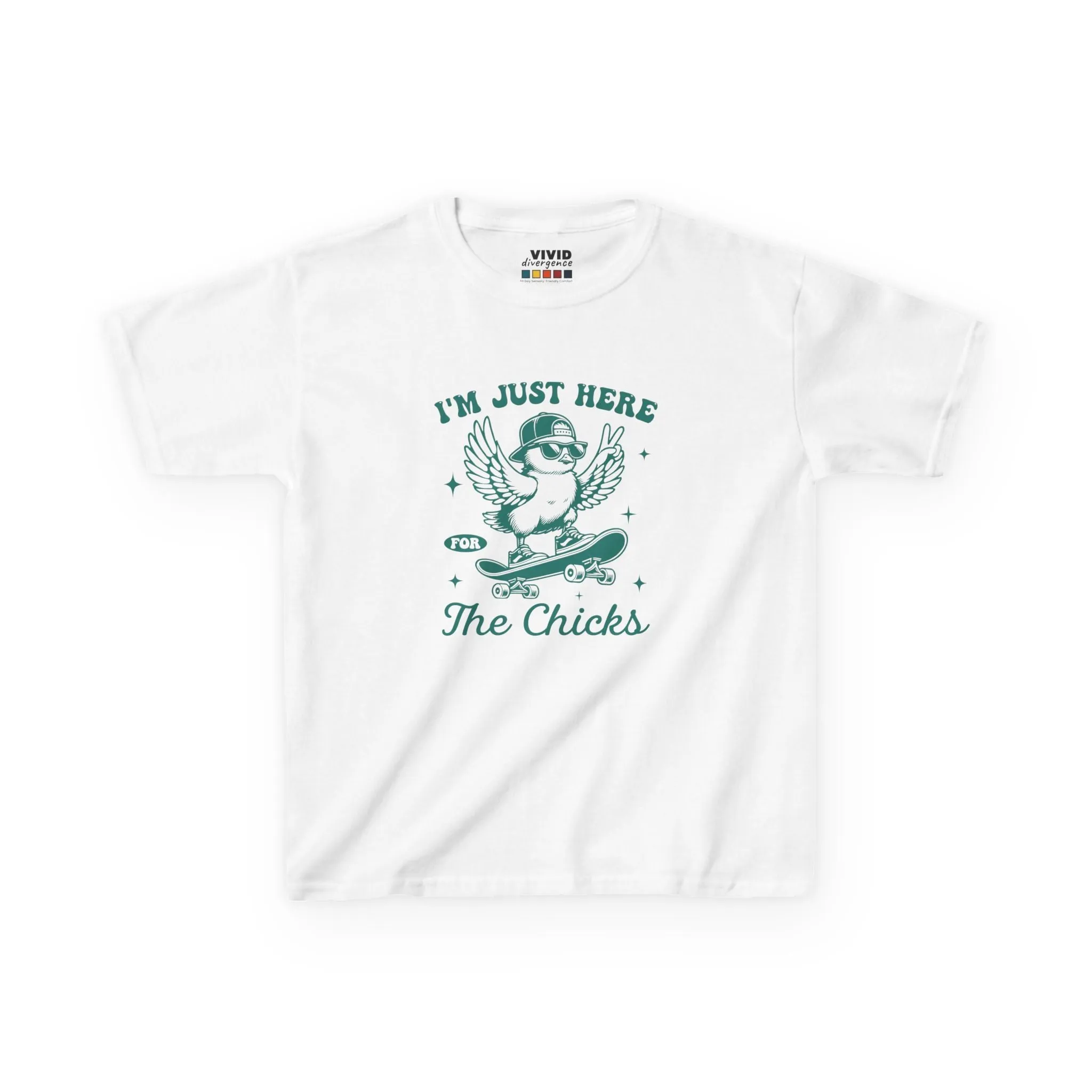Im Just Here For The Chicks KIDS T-Shirt