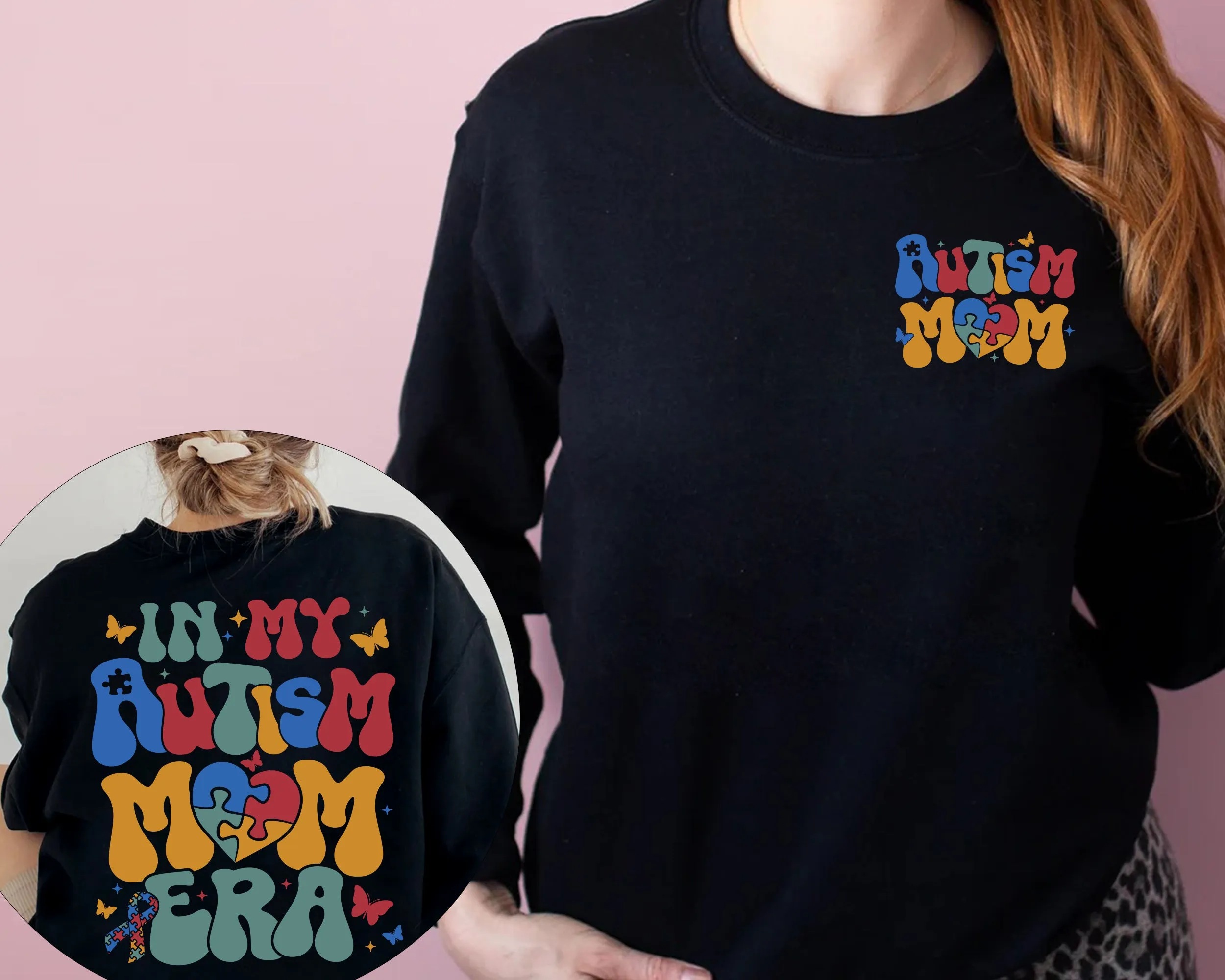 In My Autism Mom Era Sweatshirt, Neurodiversity Sweatshirt, Autism Awareness Crewneck, Autism Puzzle Shirs, Autism Mama Tee, Gift For Autism Mom
