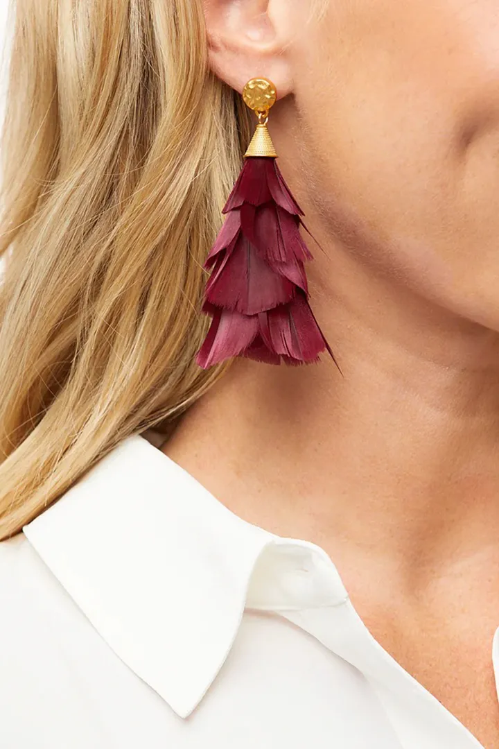 INCREDIBALL FEATHER EARRINGS