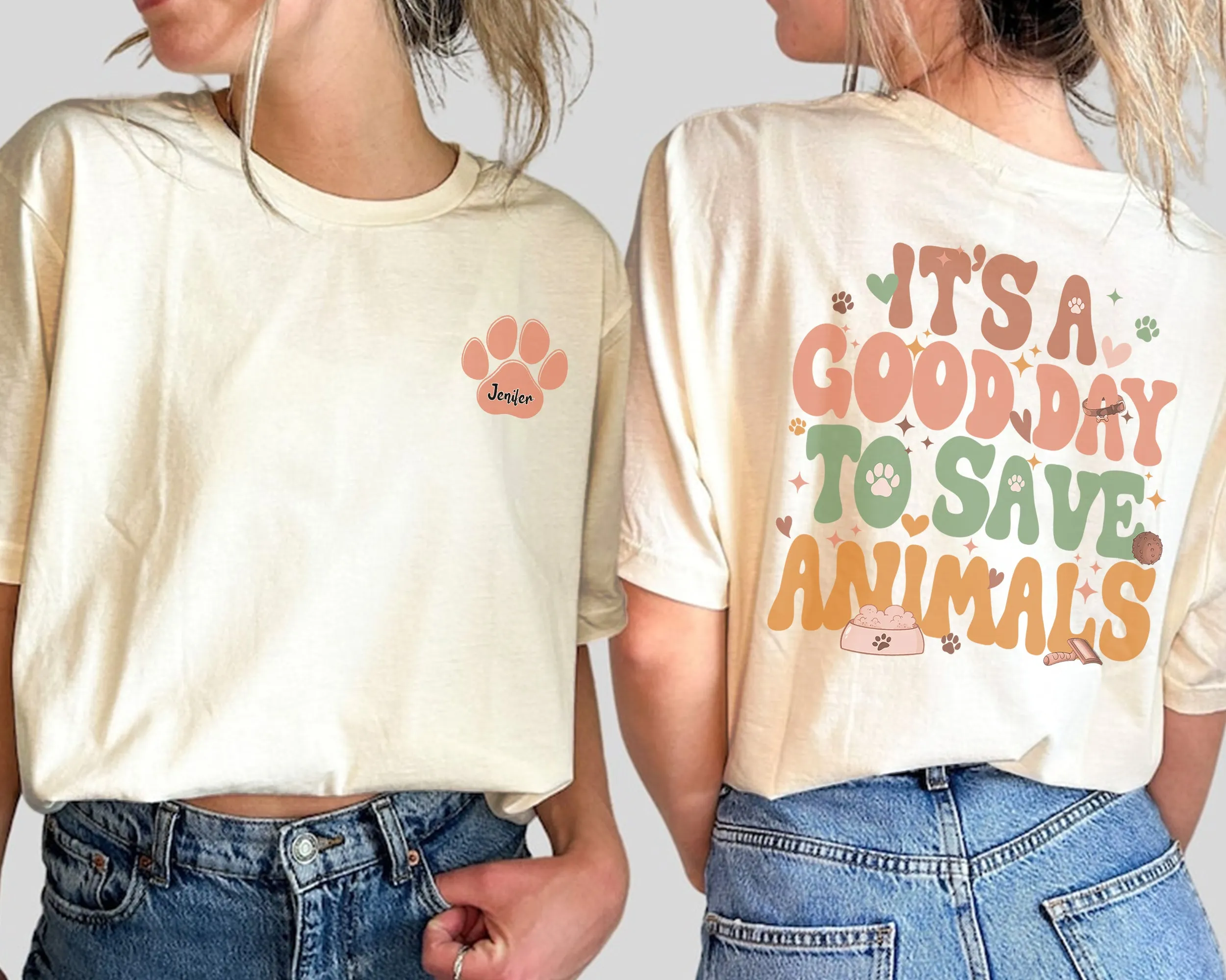 It’s A Good Day To Save Animals T-shirt, Vet Tech Shirt, Vet School Gifts, Gift For Veterinarian, Dog Lover, Cat Lover, Dog Paw