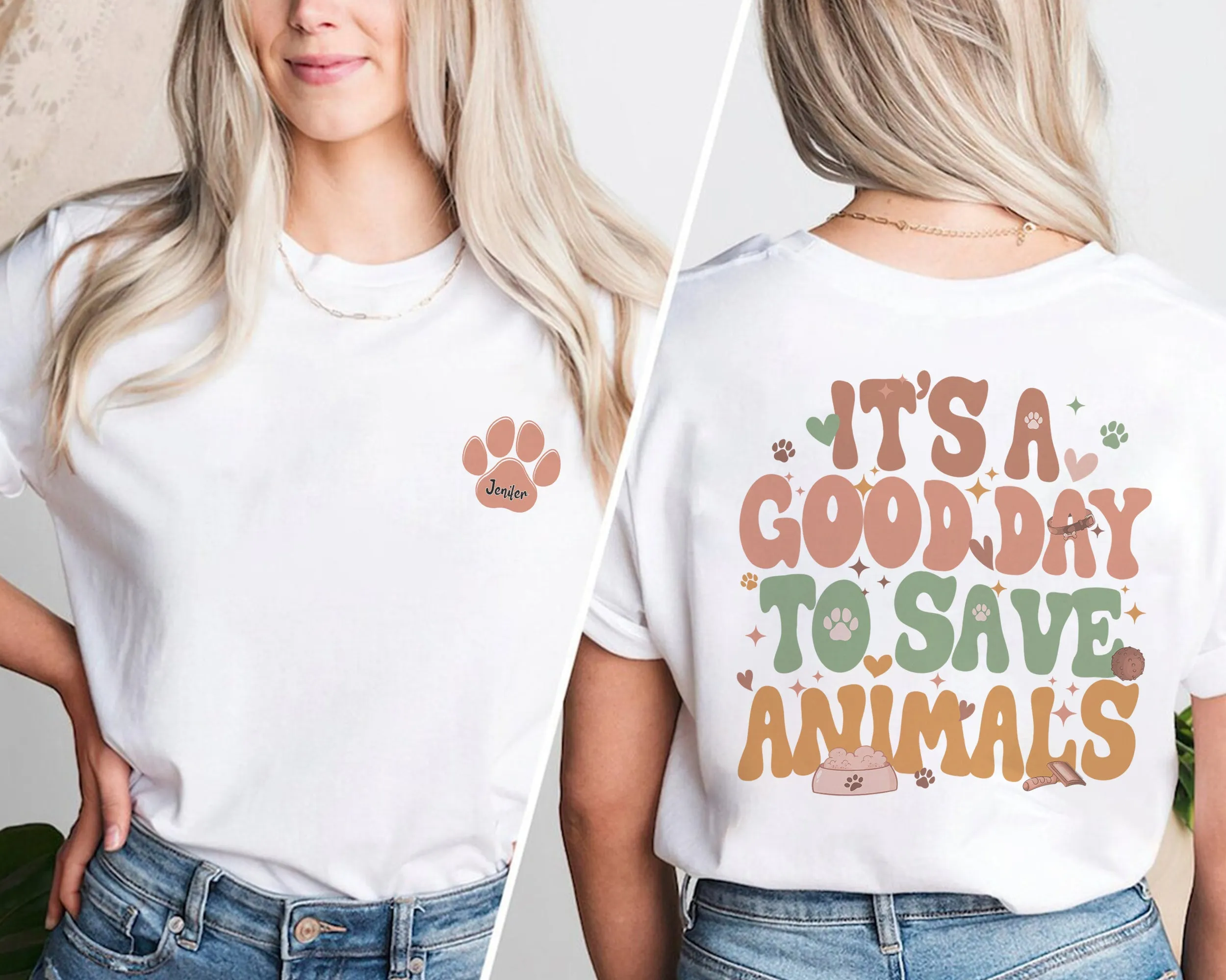 It’s A Good Day To Save Animals T-shirt, Vet Tech Shirt, Vet School Gifts, Gift For Veterinarian, Dog Lover, Cat Lover, Dog Paw