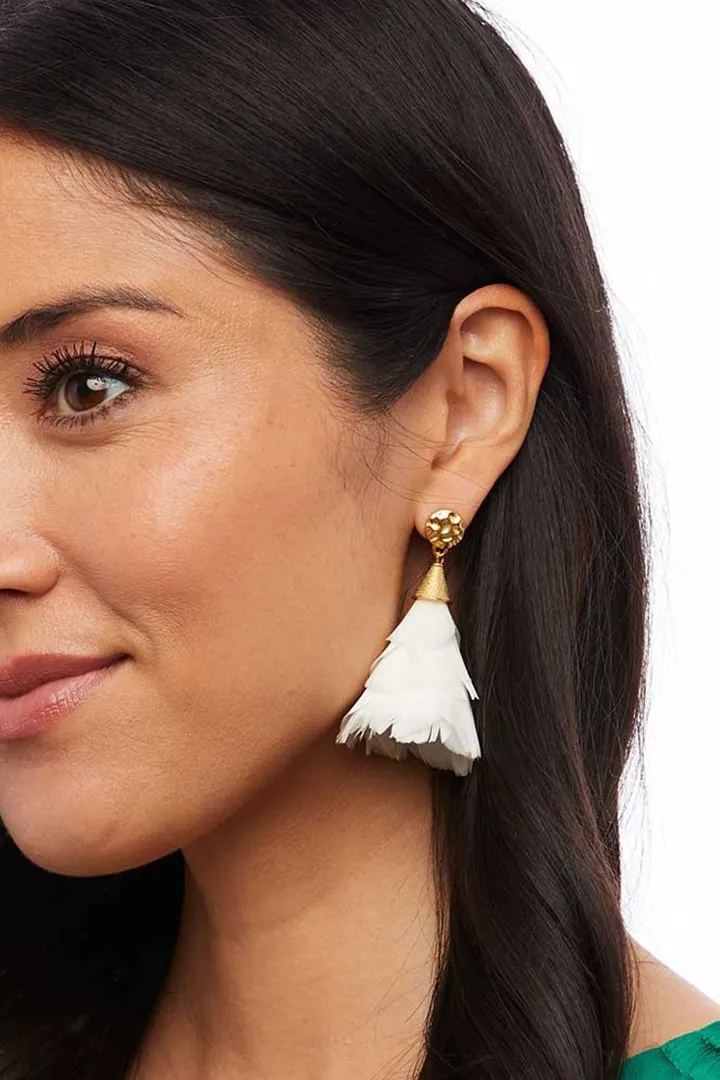 JANE PETITE FEATHER EARRINGS