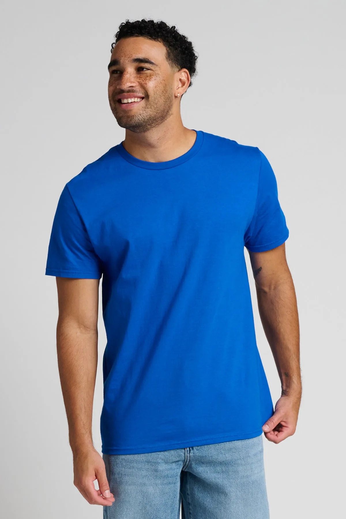 Jerzees Unisex Premium Combed Ring Spun Cotton Tee 570M Royal