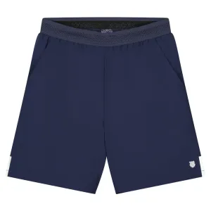 K-Swiss Core Team Mens 8 Inch Tennis Shorts - Navy Blue