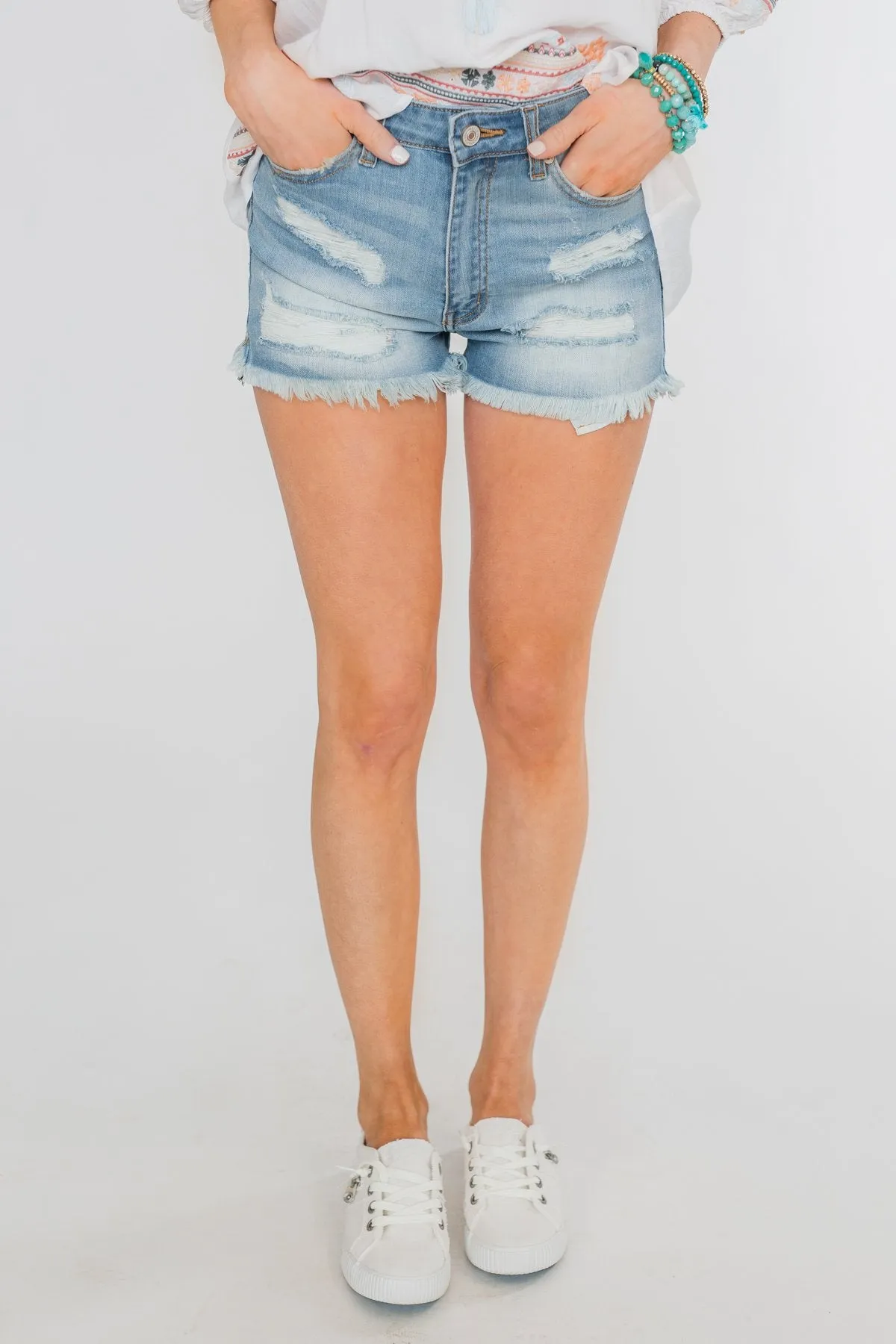 KanCan Shorts- Delilah Wash