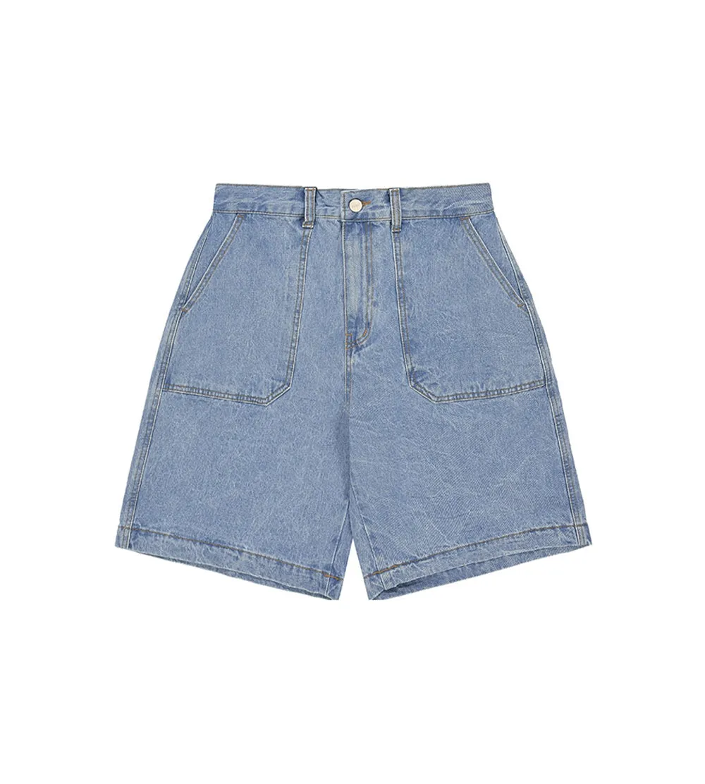 Kappy Design - Fatigue Denim Half Pants - Blue
