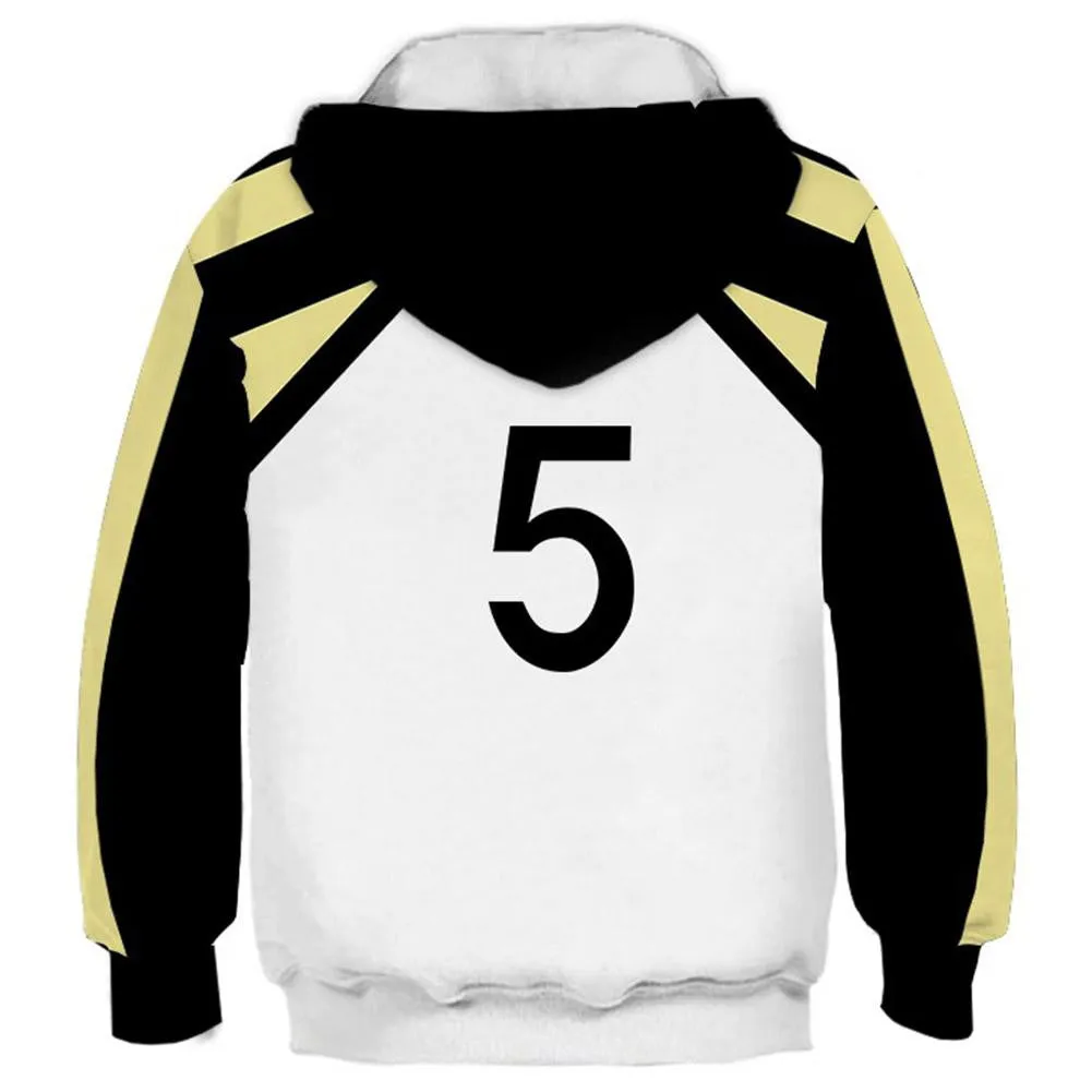Kids Akaashi Keiji Cosplay Hoodies Haikyuu!! Pullover 3D Print