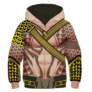 Kids Arthur Curry Hoodies Aquaman Pullover 3D Print