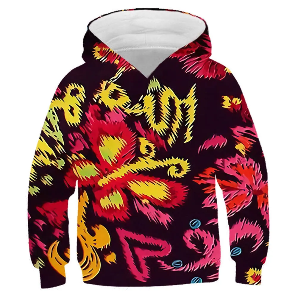 Kids Encanto Hoodies Cosplay Hooded Sweatshirt Casual Streetwear Pullover Hoodie