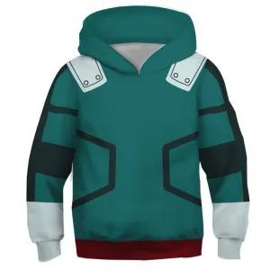 Kids Izuku Midoriya Hoodies My Hero Academia Pullover 3D Print