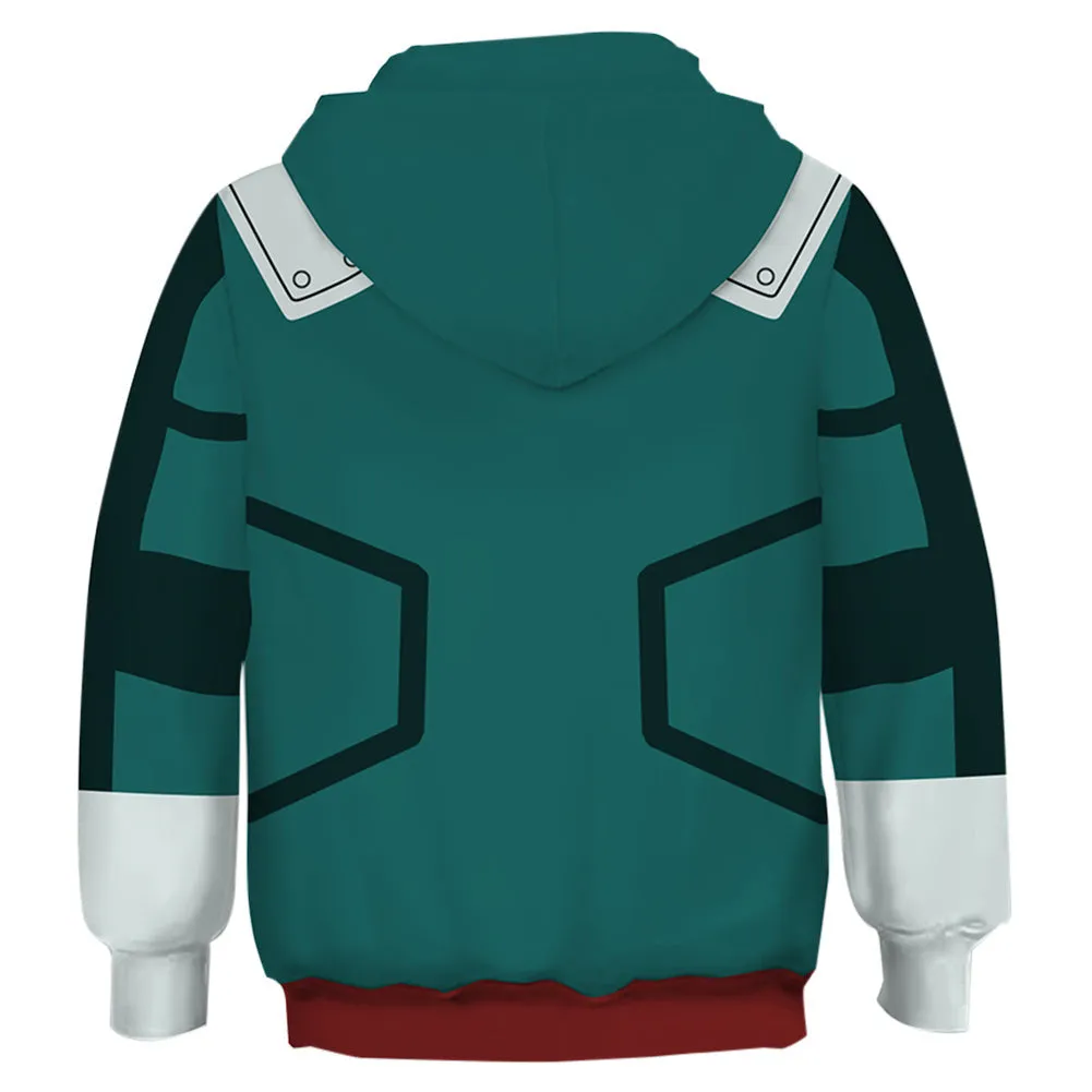 Kids Izuku Midoriya Hoodies My Hero Academia Pullover 3D Print