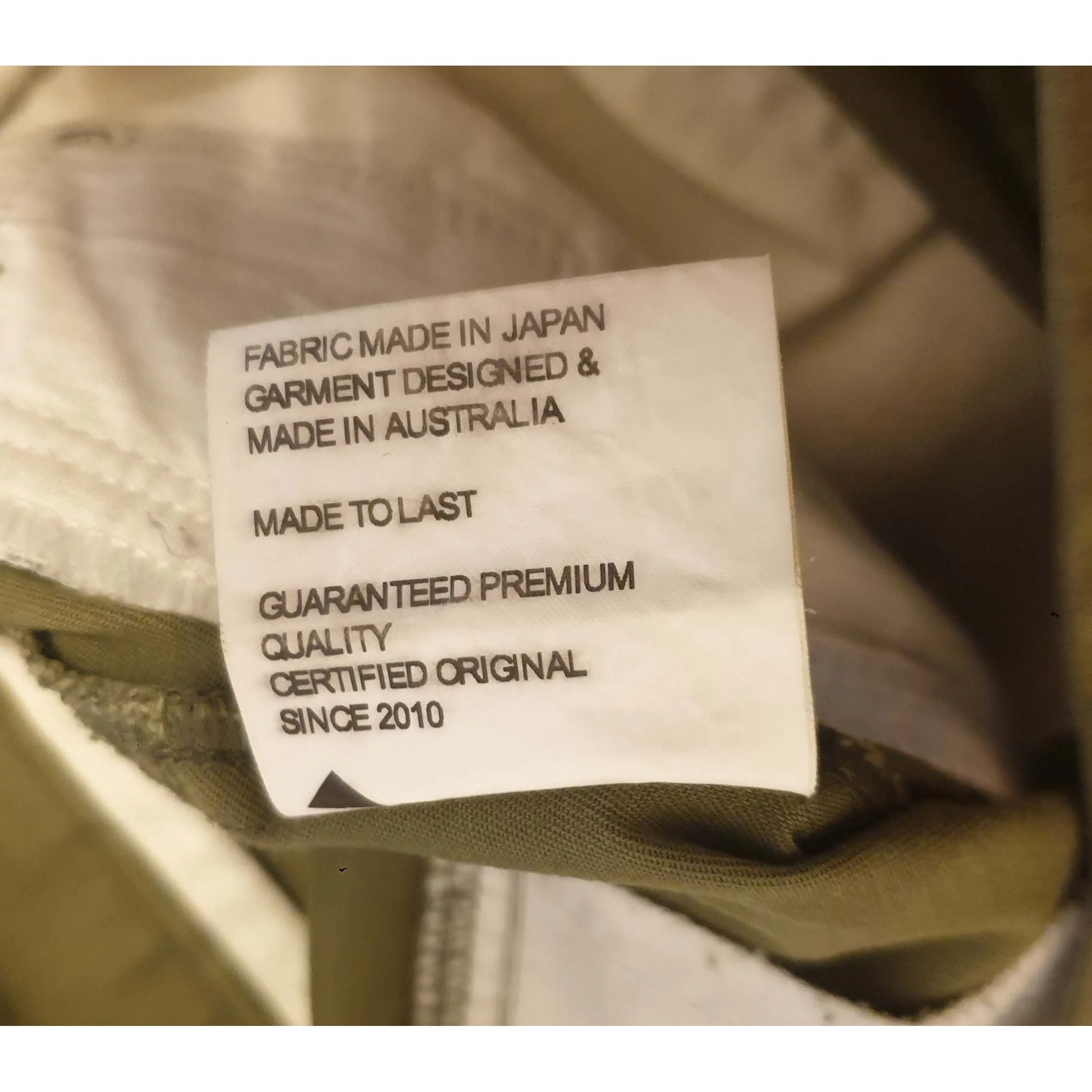 Kloke preloved olive green cotton pants size 28 (best fits size 8)