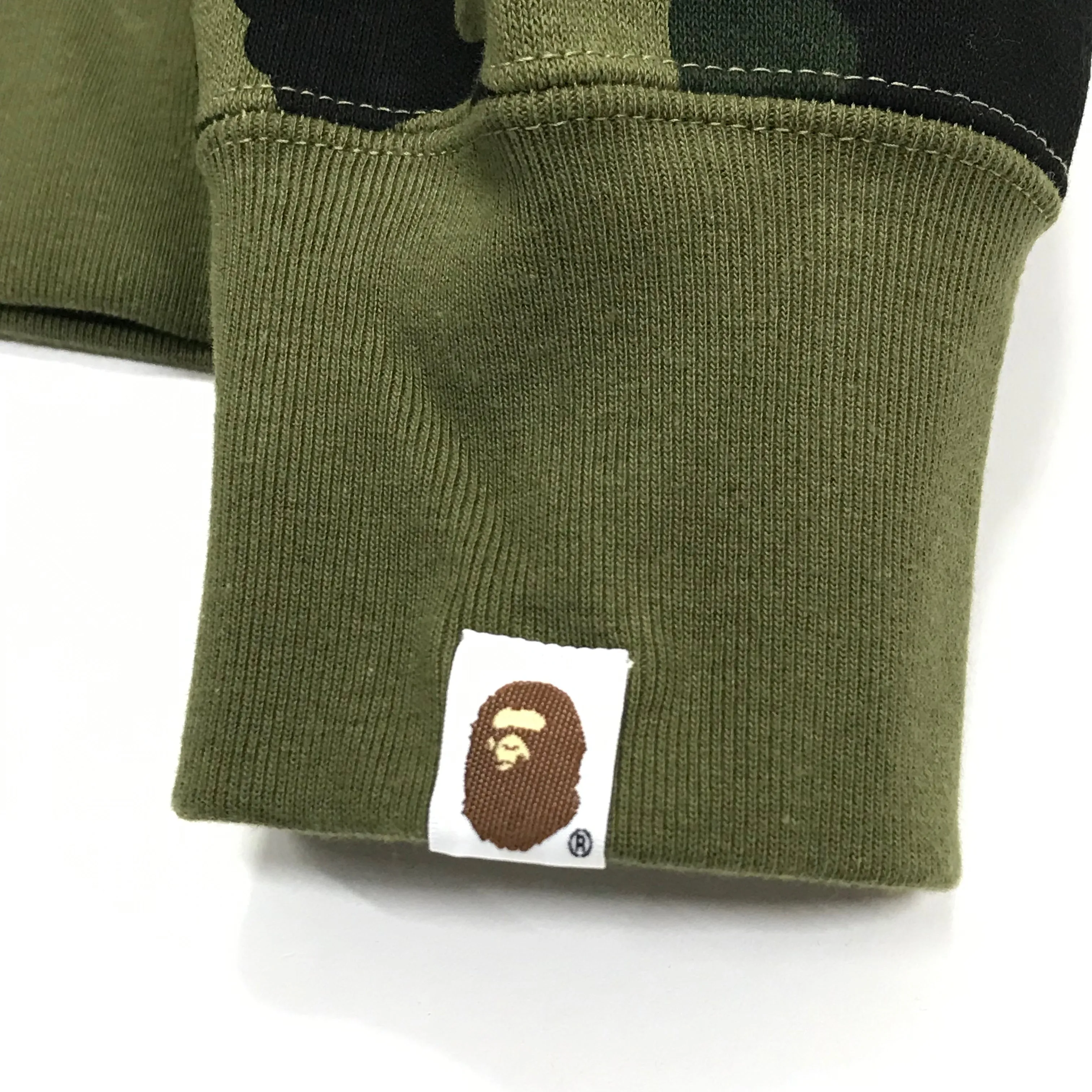 [L] DS! A Bathing Ape Bape 1st Camo Shark WGM Full Zip Hoodie