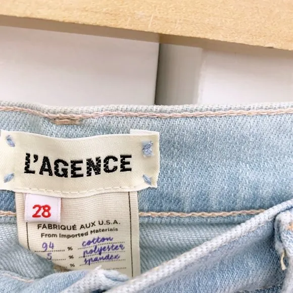 L'AGENCE Audrey M/R Shorts in Belmont
