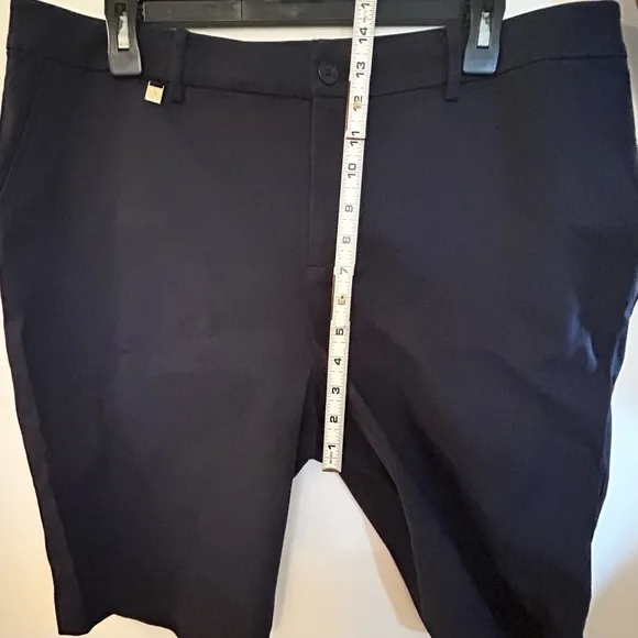 Lauren Ralph Lauren Navy Twill Stretch Cotton Shorts Womens Plus Size 14W NWT