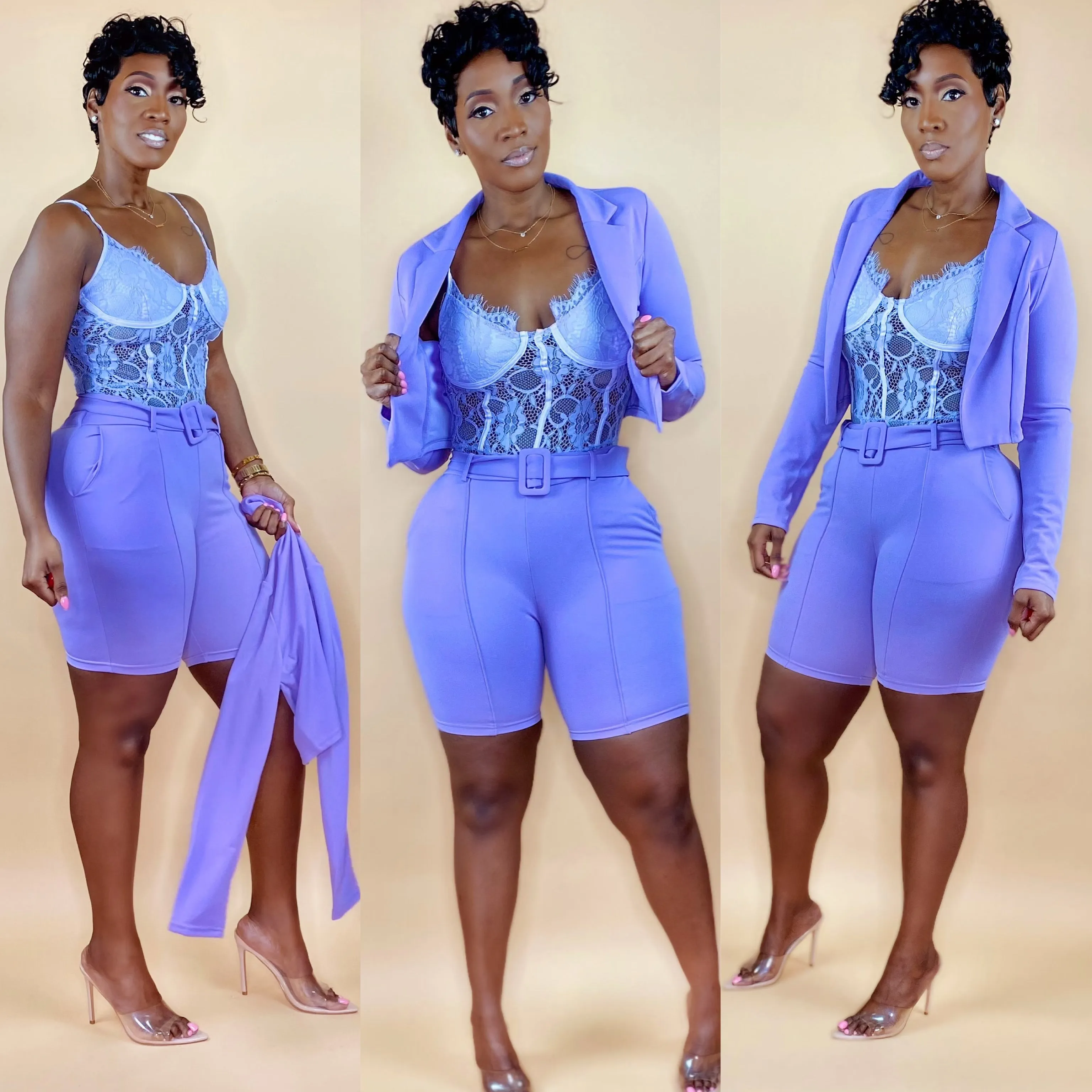 LAVENDER BLAZER SET