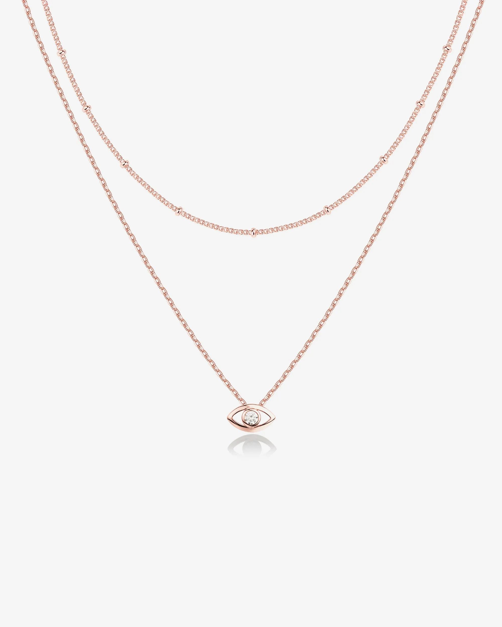 Layered Evil Eye Necklace