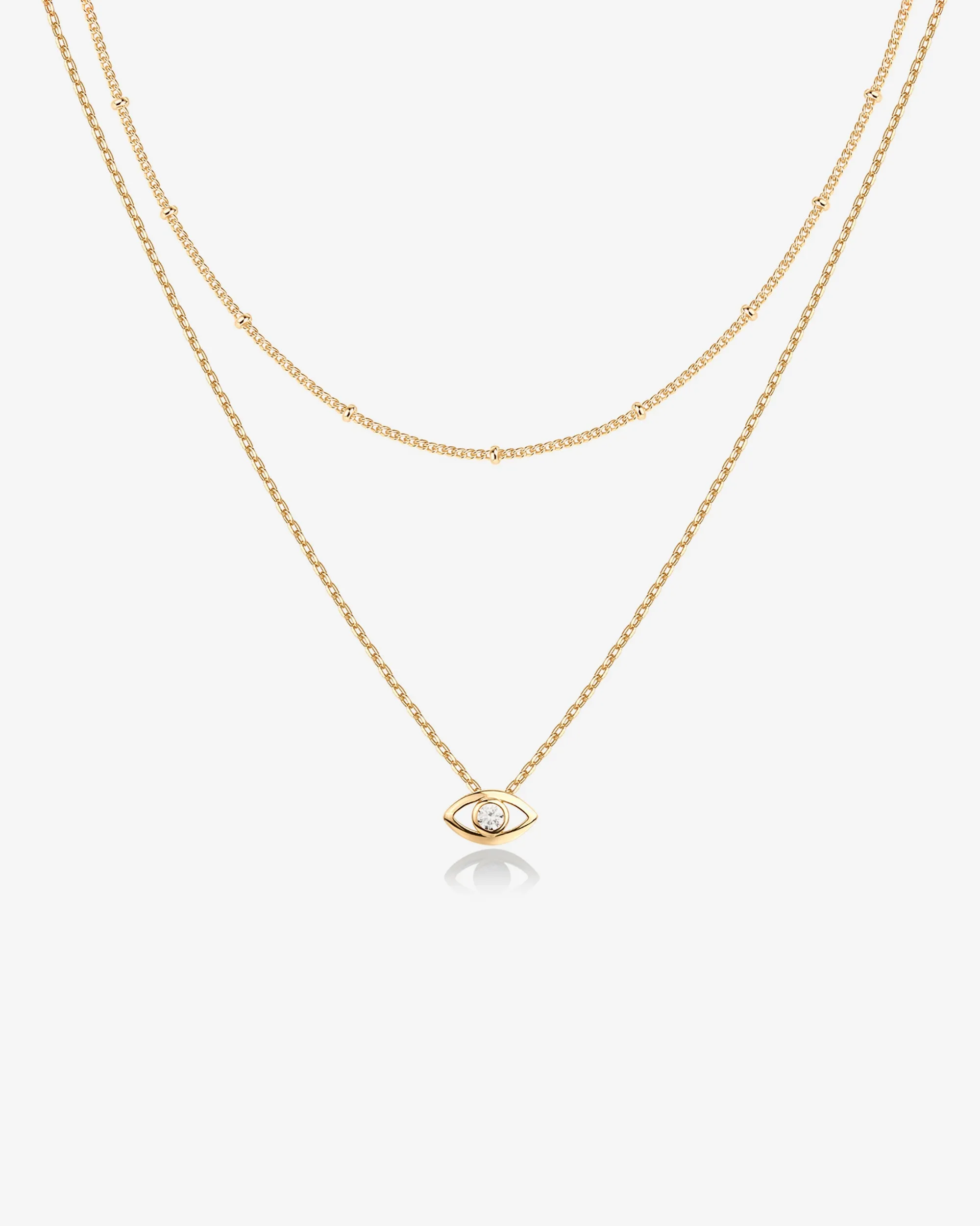 Layered Evil Eye Necklace