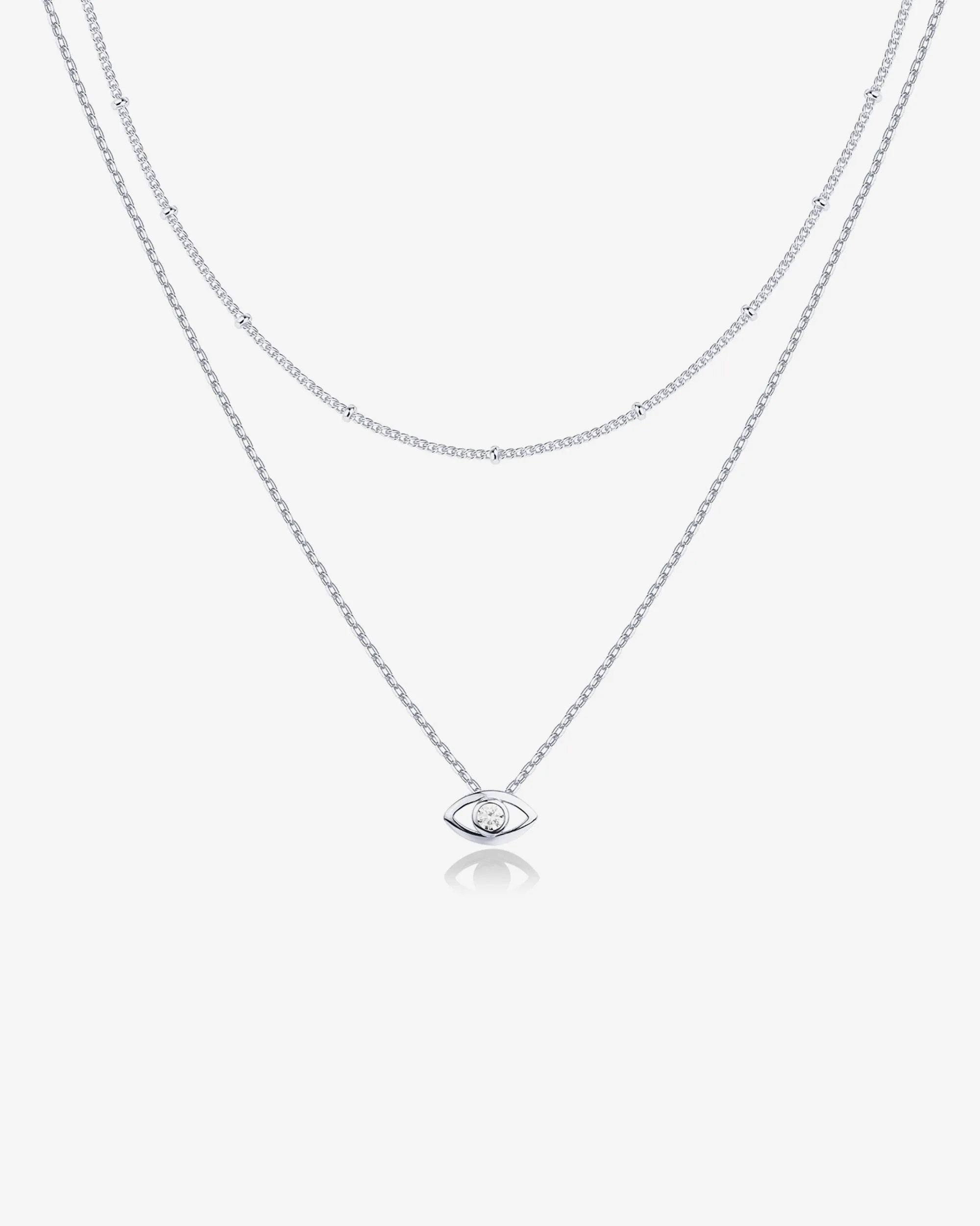 Layered Evil Eye Necklace