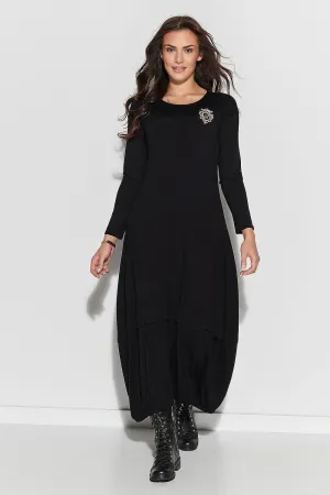 Layered Hem Elegance Maxi Dress